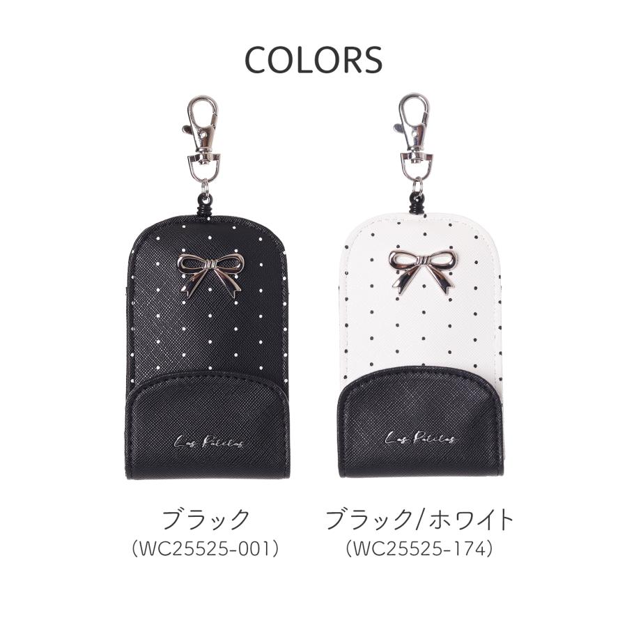 Coboca+ リール付き キーケース レディース かわいい 合皮 チェック柄
