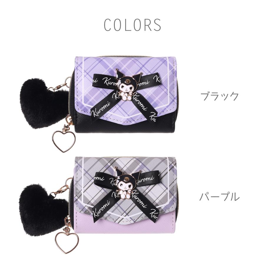 ミニ財布 サンリオ リボン プレート クロミ シナモロール ポチャッコ