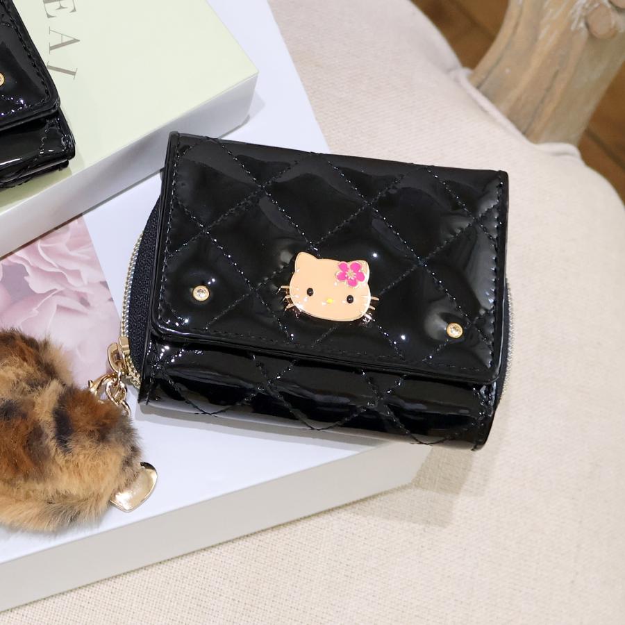ハローキティ ミニ財布 三つ折り 子ども 女子 ICカード 小銭入れ 定期