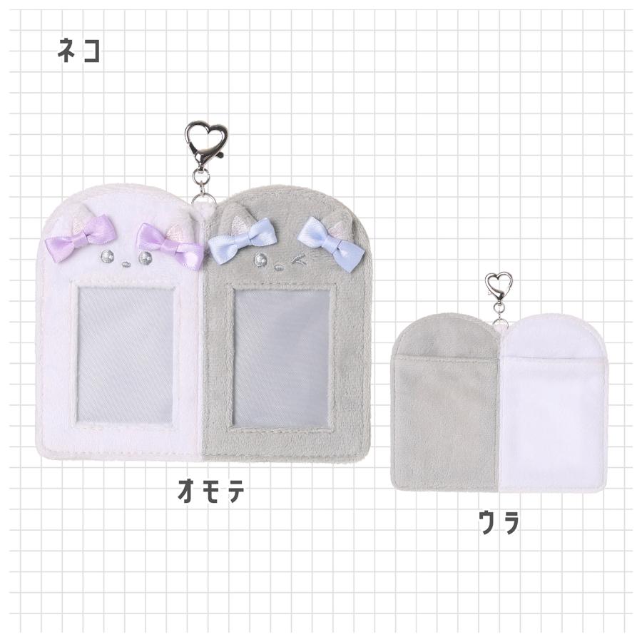 Osel 2連フォトカードキーホルダー 推し活 グッズ PVC カードケース