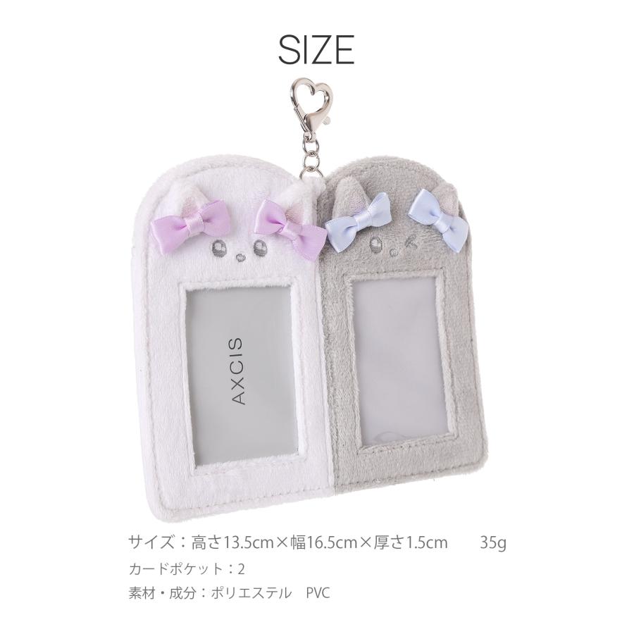 Osel 2連フォトカードキーホルダー 推し活 グッズ PVC カードケース