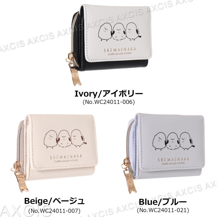 快適グッズ・旅行小物 icash 2.0 ミニ財布 シマエナガ 口金 プレート 合皮 Coboca+ : AXCIS