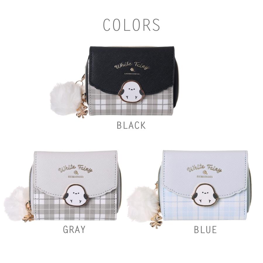 SALE30％OFF】△ミニ財布 シマエナガ ホック チェック 合皮 Coboca+