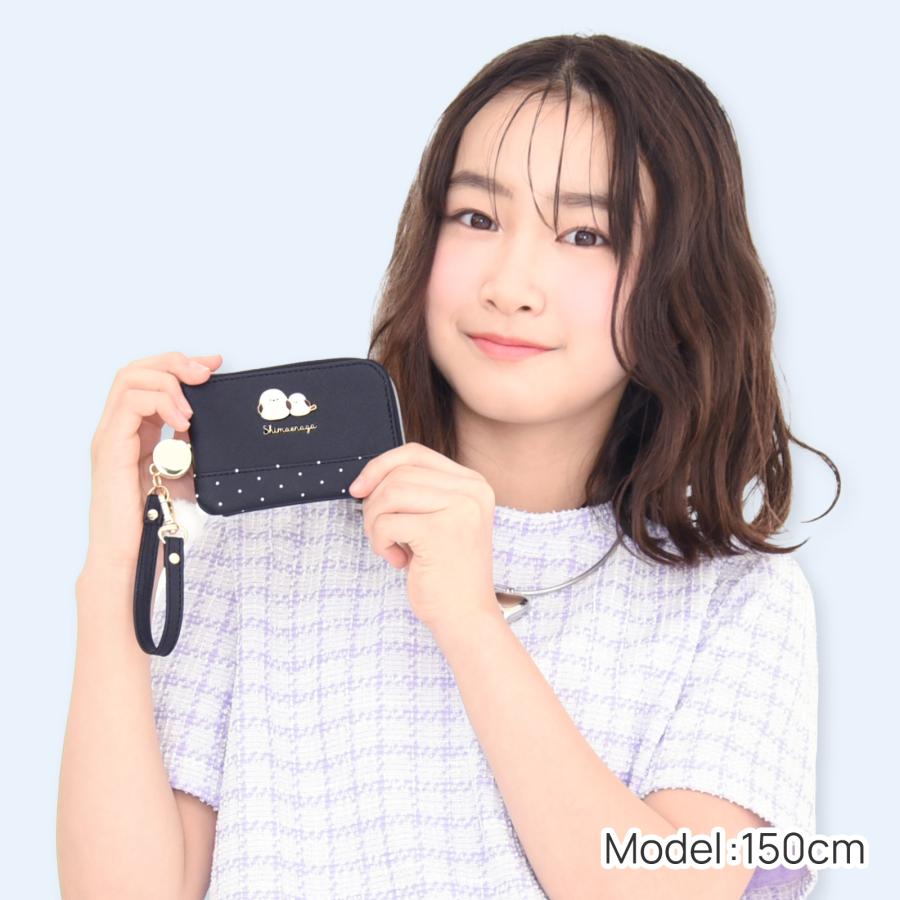キーパスケース リール シマエナガ Coboca+ 合皮 パスケース 定期入れ