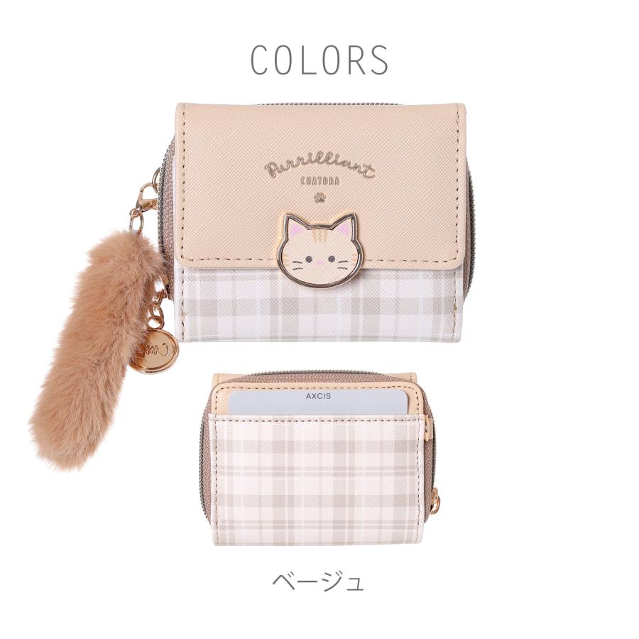 ❤【新作♪】【可愛さ×高級感♪】お洒落可愛い猫のコンパクトミニ財布