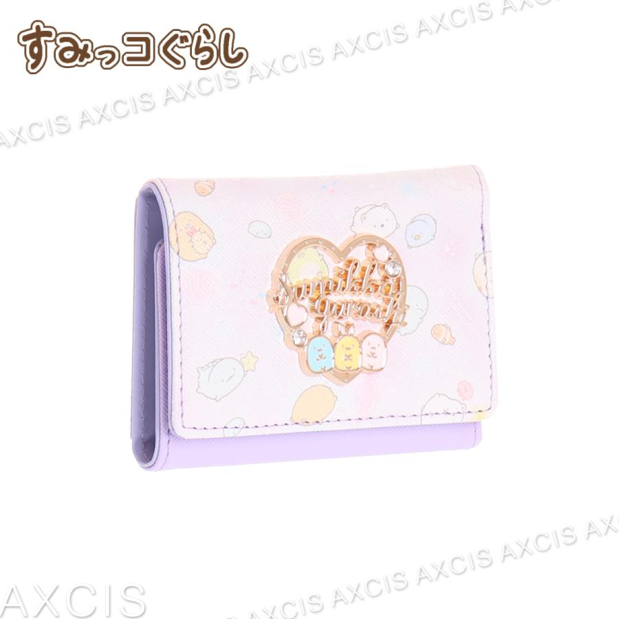 すみっコぐらし すみっコ合皮三つ折りミニ財布(うみっコ) : AXCIS