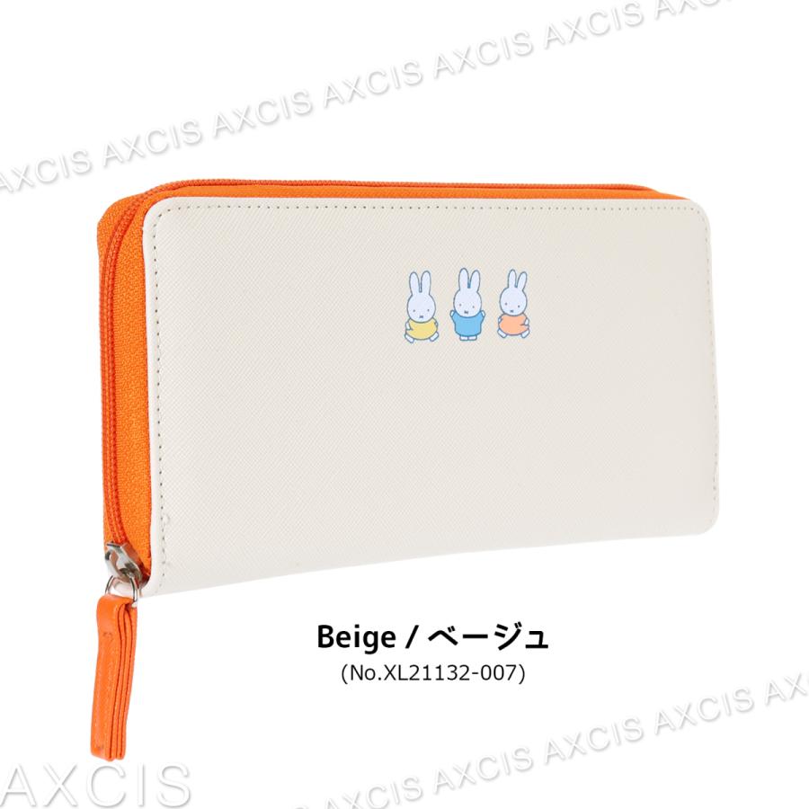 Miffy（ミッフィー） 合皮ラウンドファスナー長財布 : AXCIS - 通販