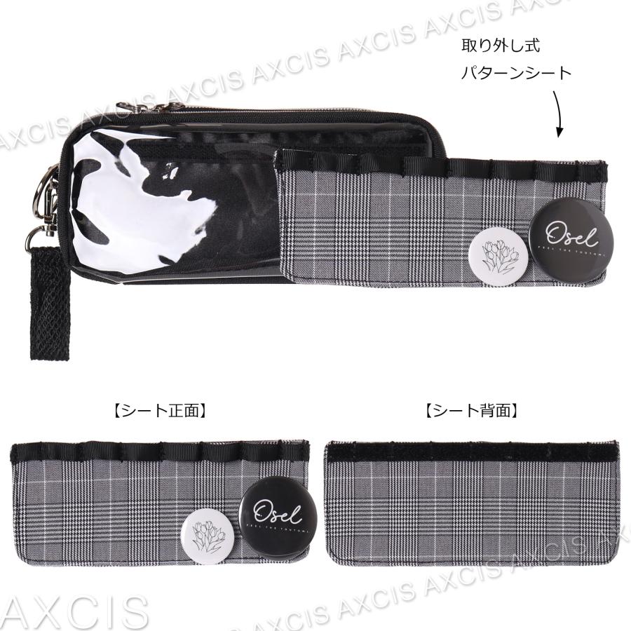 Oselポリ×PVC多機能ポーチ(グレンチェック) : AXCIS - 通販