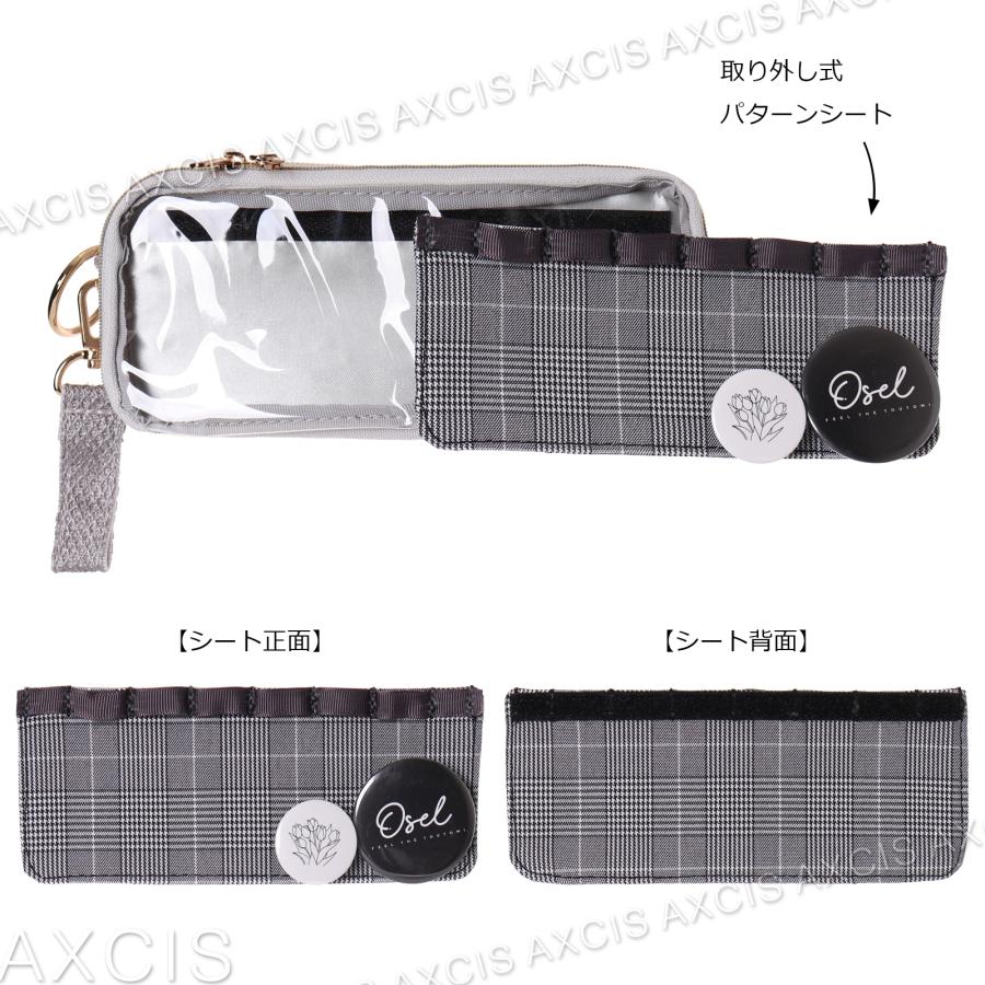 Oselポリ×PVC多機能ポーチ(グレンチェック) : AXCIS - 通販
