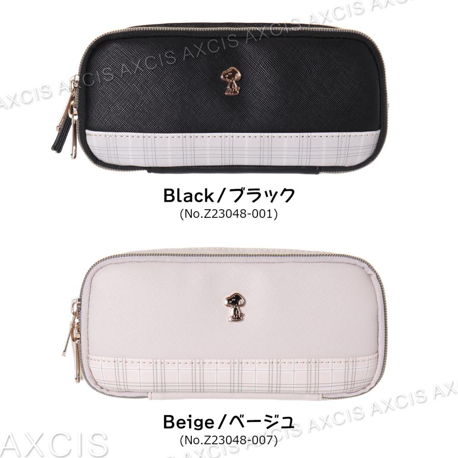 SNOOPY合皮チェック多機能ポーチ : AXCIS - 通販 - Yahoo