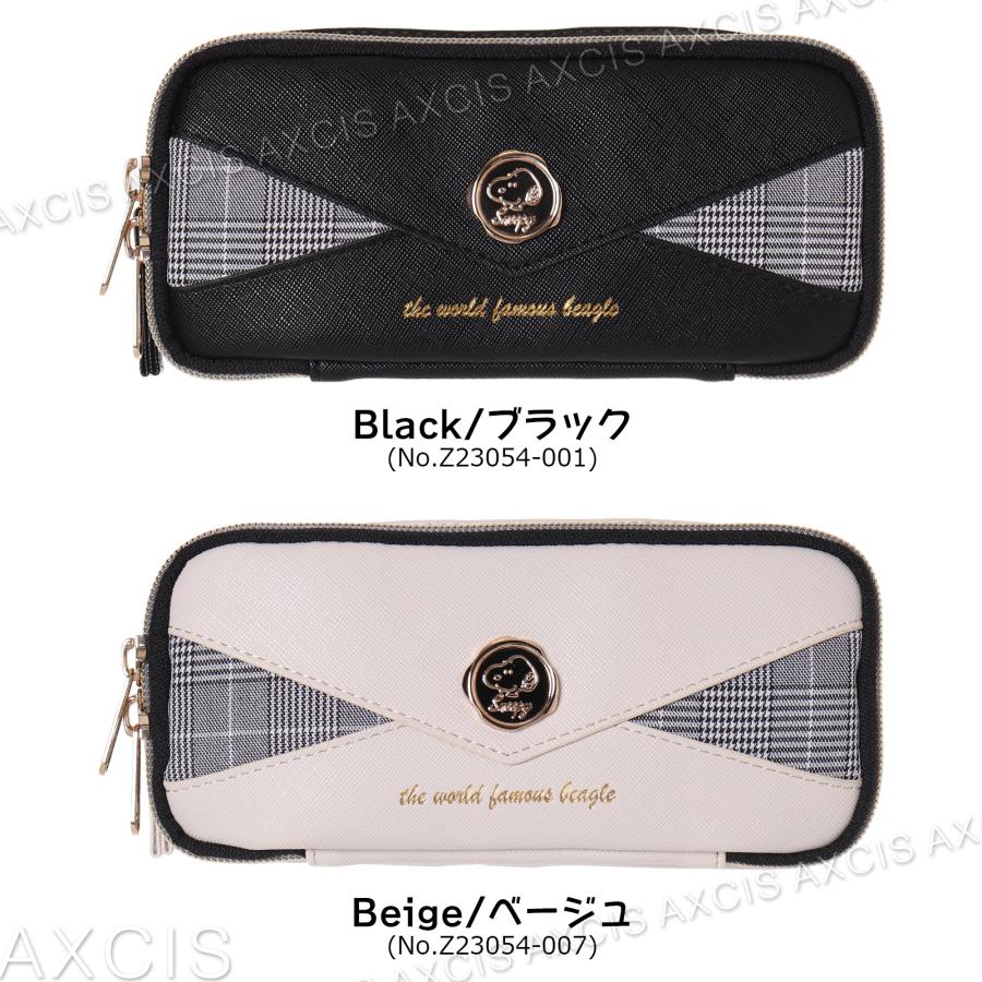 SNOOPY スヌーピー 多機能ポーチ 合皮 シーリングスタンプ : AXCIS