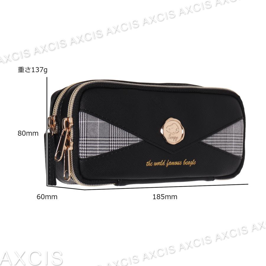 SNOOPY スヌーピー 多機能ポーチ 合皮 シーリングスタンプ : AXCIS