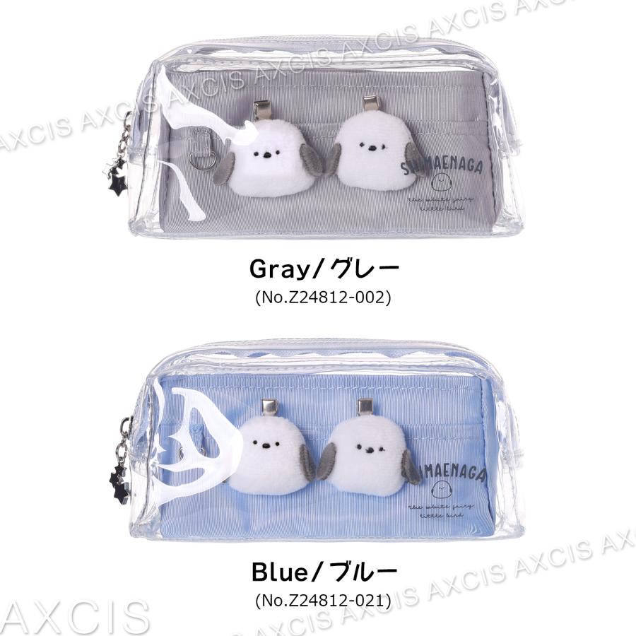 PVCシマエナガ前髪クリップ付角型ポーチ : AXCIS - 通販 - Yahoo