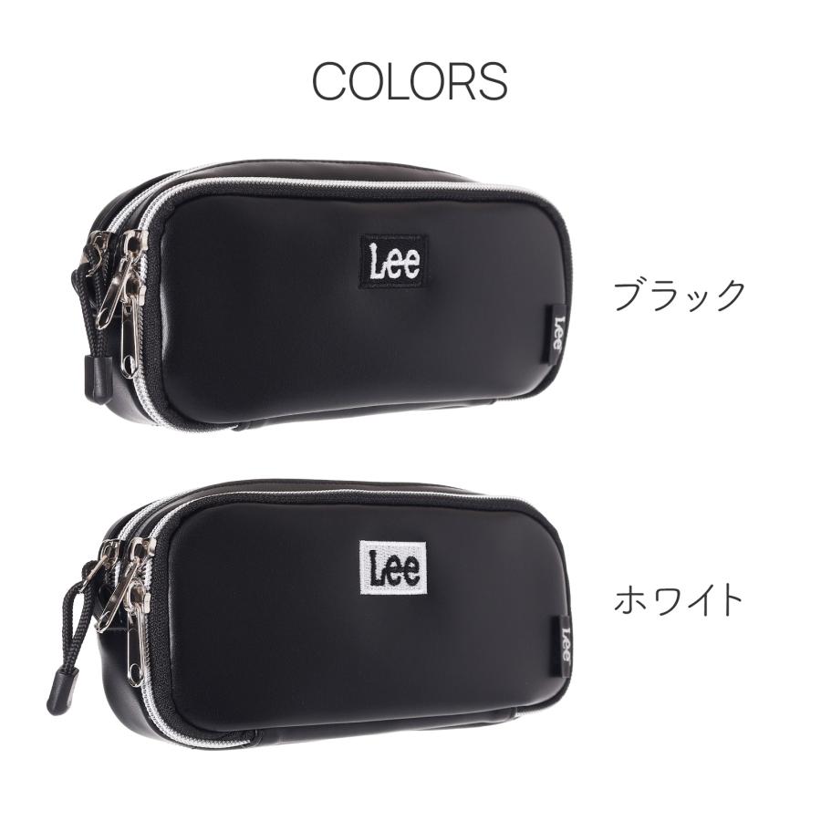 Lee ロゴ 多機能ポーチ 合成皮革 小物入れ 化粧ポーチ コスメポーチ