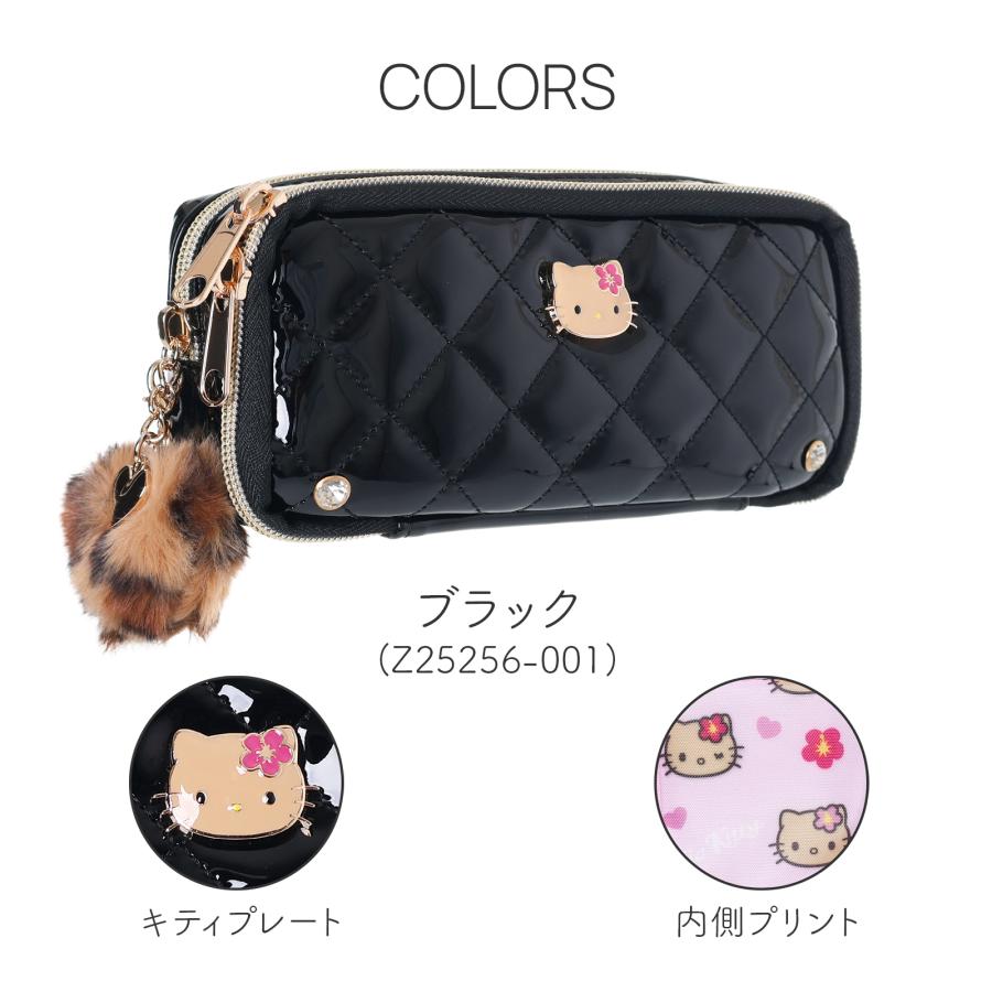ハローキティ エナメルキルト 多機能 ポーチ 小さい かわいい ギャル