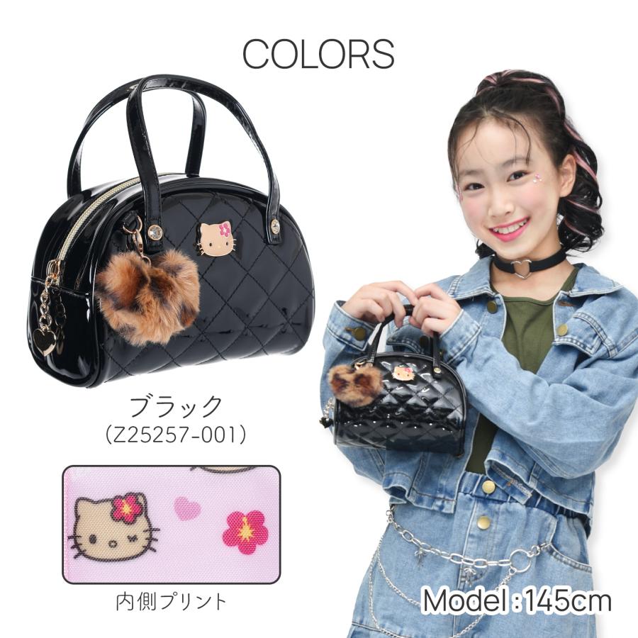 ハローキティ エナメルキルト ミニボストンポーチ 小さい かわいい