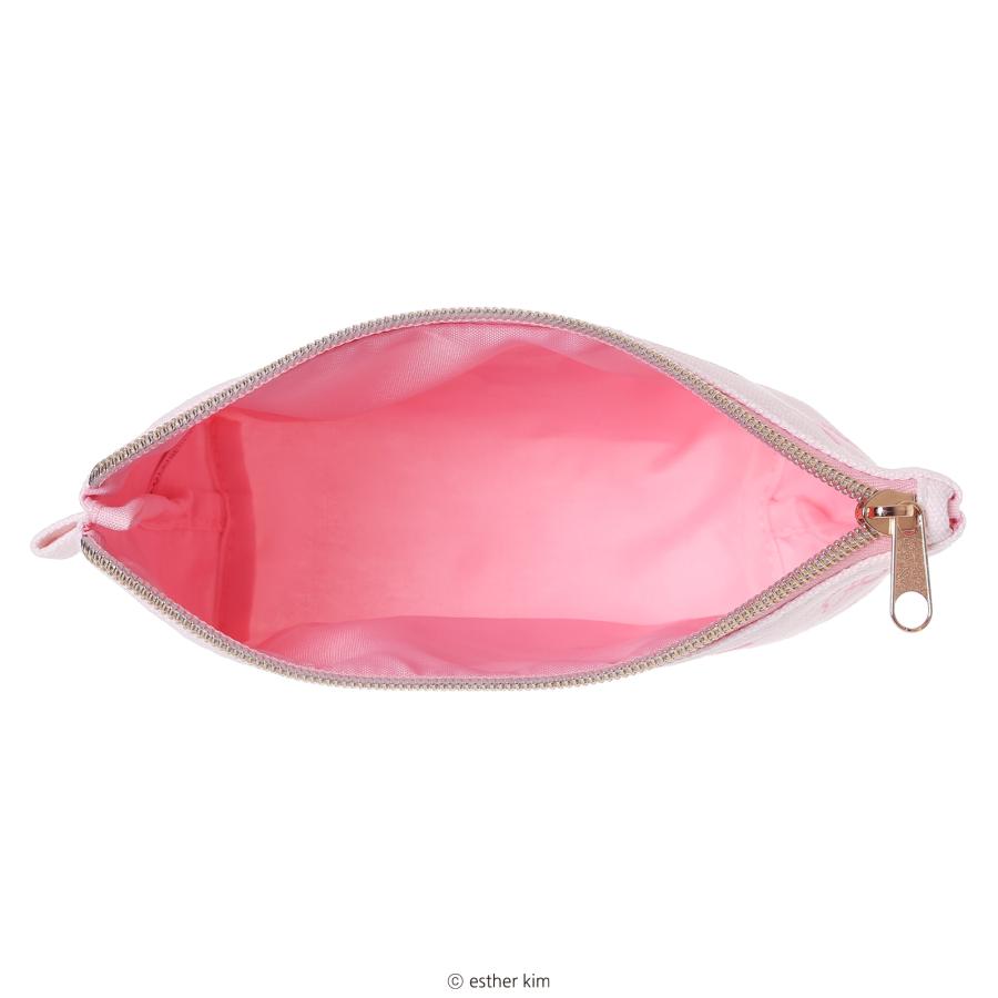 エスターバニー ハンプ三角マチポーチ かわいい コットン メイクポーチ