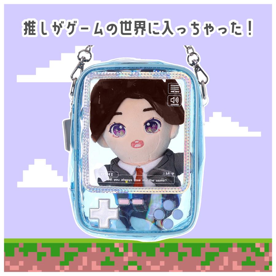 Osel クリア ぬいポーチ 携帯ゲーム機風 透明ポーチ 小物入れ 推し活 ぬい収納 かわいい プレゼントにおすすめ オタ活グッズ |  | 01