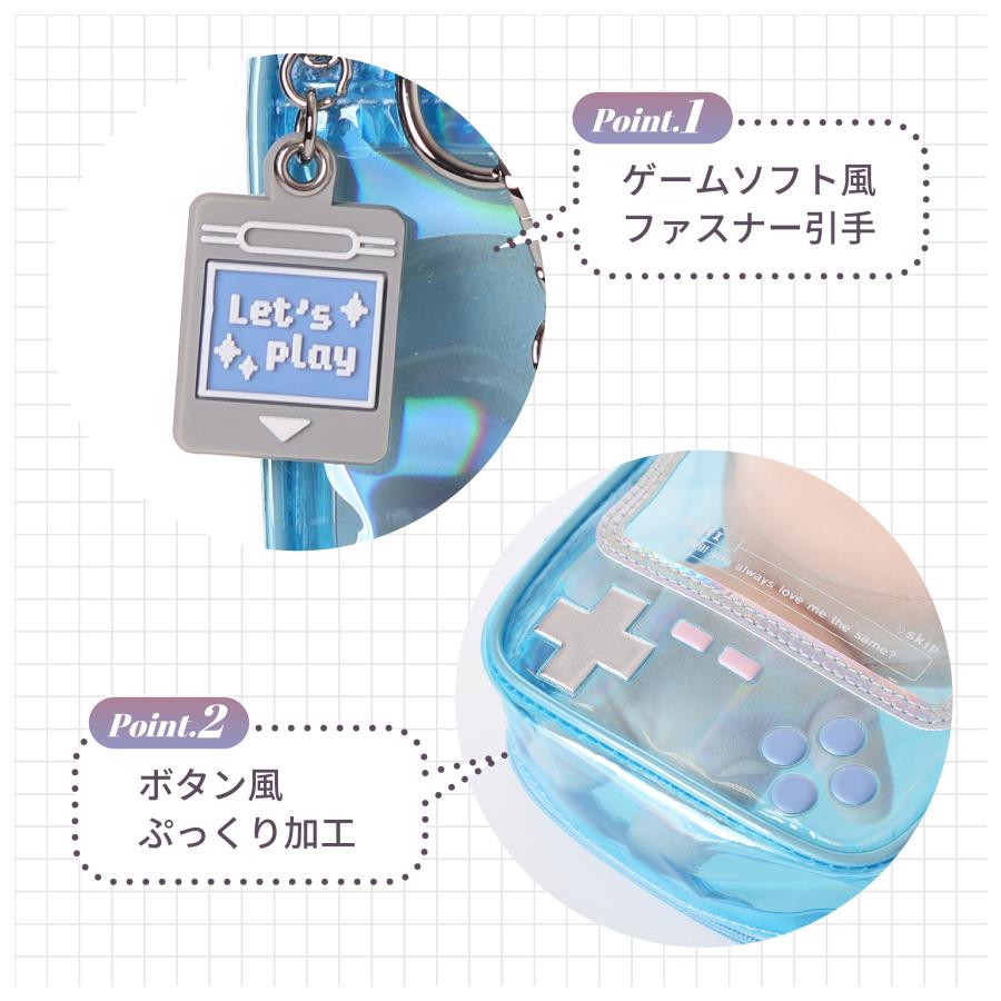 Osel クリア ぬいポーチ 携帯ゲーム機風 透明ポーチ 小物入れ 推し活 ぬい収納 かわいい プレゼントにおすすめ オタ活グッズ |  | 02