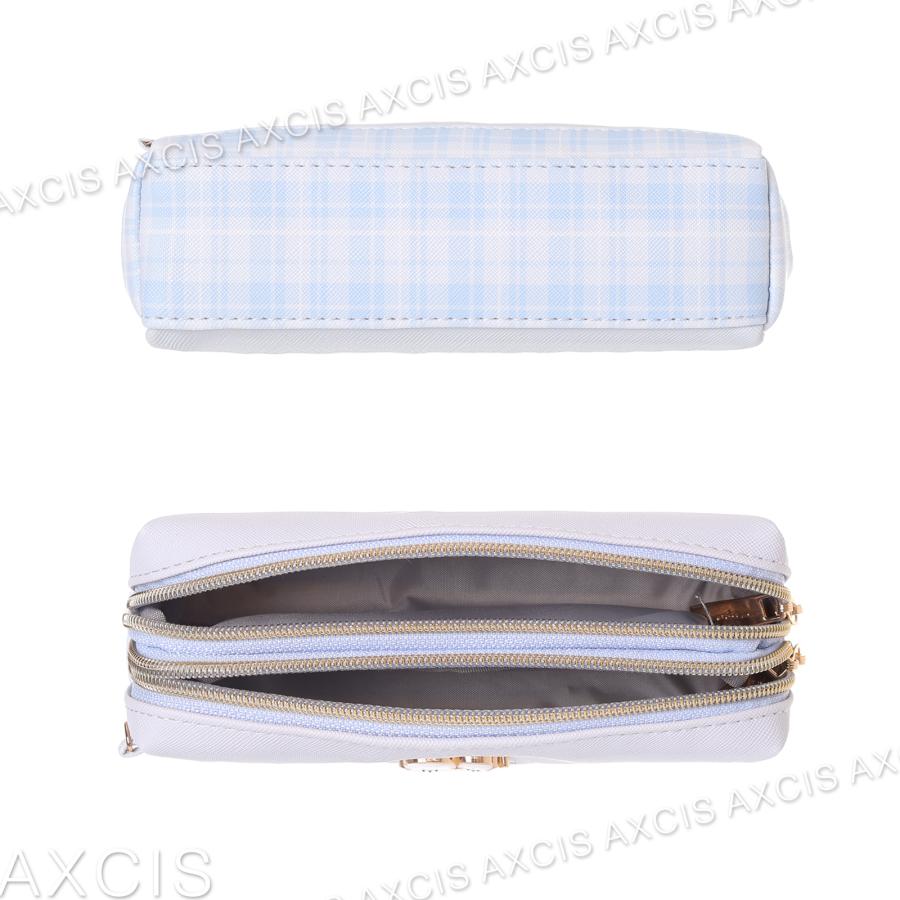 ポーチ シマエナガ プレート Wファスナー 合皮 Coboca+ : AXCIS - 通販