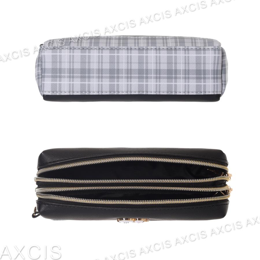 ポーチ シマエナガ プレート Wファスナー 合皮 Coboca+ : AXCIS - 通販