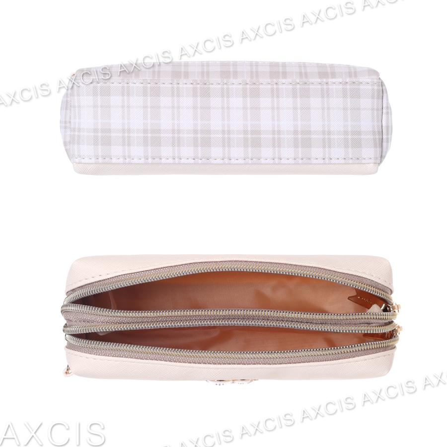 ポーチ シマエナガ プレート Wファスナー 合皮 Coboca+ : AXCIS - 通販