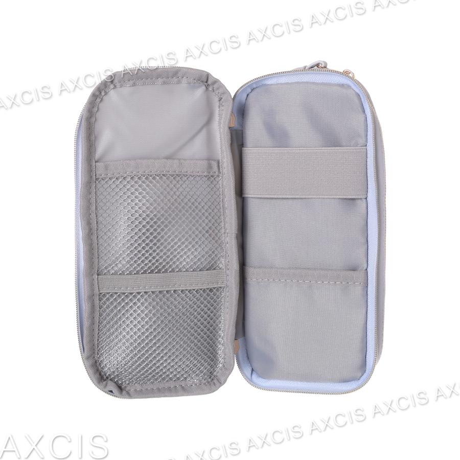 ハンドメイド　エピ柄　合皮　ポーチ ポーチ シマエナガ 多機能 プレート チェック 合皮 Coboca+ : AXCIS