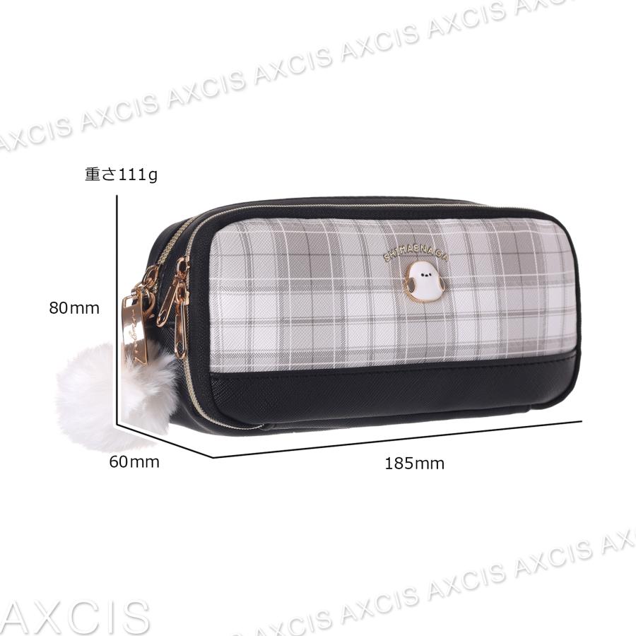 ポーチ シマエナガ 多機能 プレート チェック 合皮 Coboca+ : AXCIS