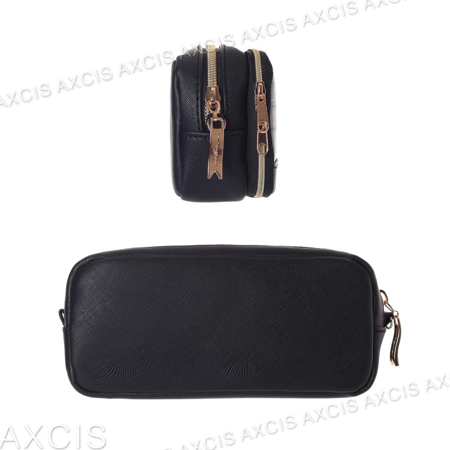 ポーチ シマエナガ 多機能 プレート チェック 合皮 Coboca+ : AXCIS