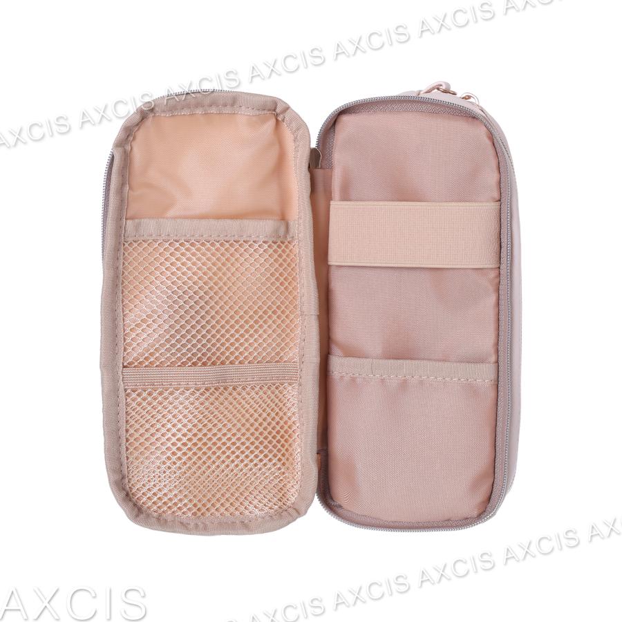 ポーチ シマエナガ 多機能 プレート チェック 合皮 Coboca+ : AXCIS