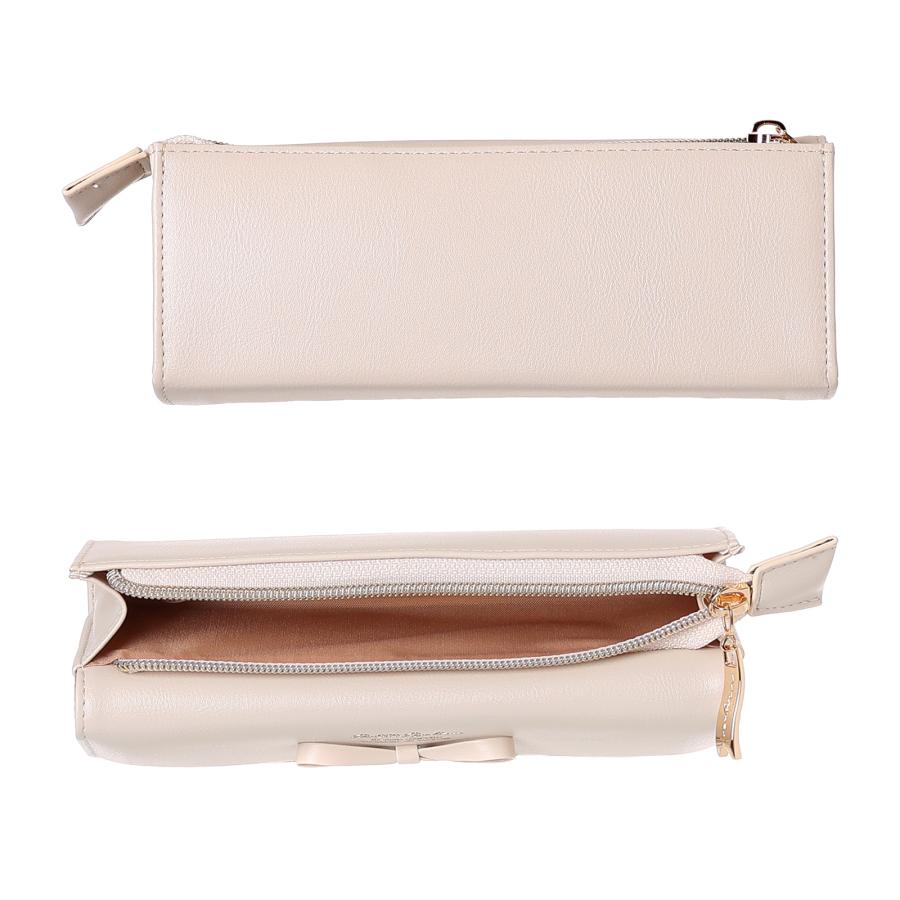 SALE30％OFF】△Coboca+ 合皮リボンミラーカブセポーチ ミラー付き