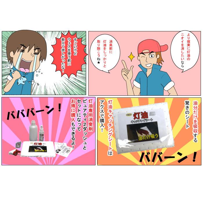 灯油キャッチングシート(4枚セット)こぼれた灯油回収シート 灯油消臭前処理 灯油こぼれ 灯油臭 灯油の臭い 灯油対策 |  | 12