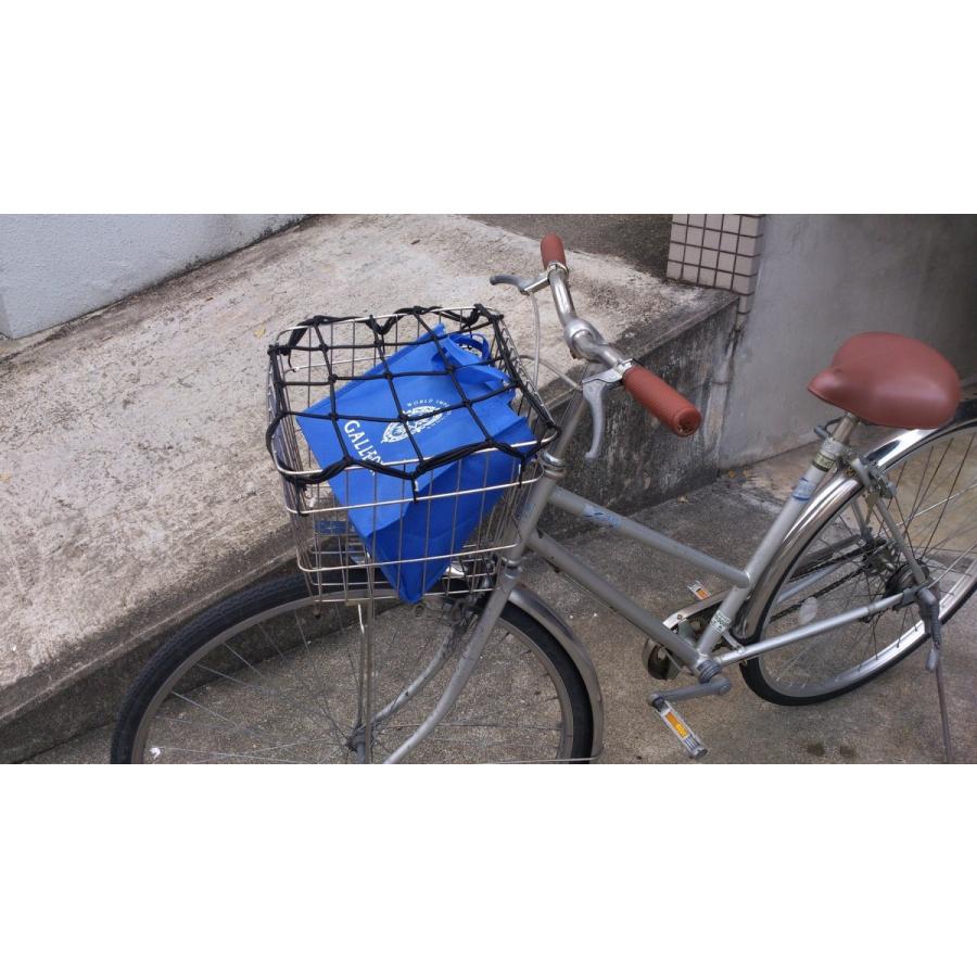 ツーリング ネット 自転車 バイク カゴ 荷台 用 ゴムバンド 30cm×30cm｜axel-dsp｜04