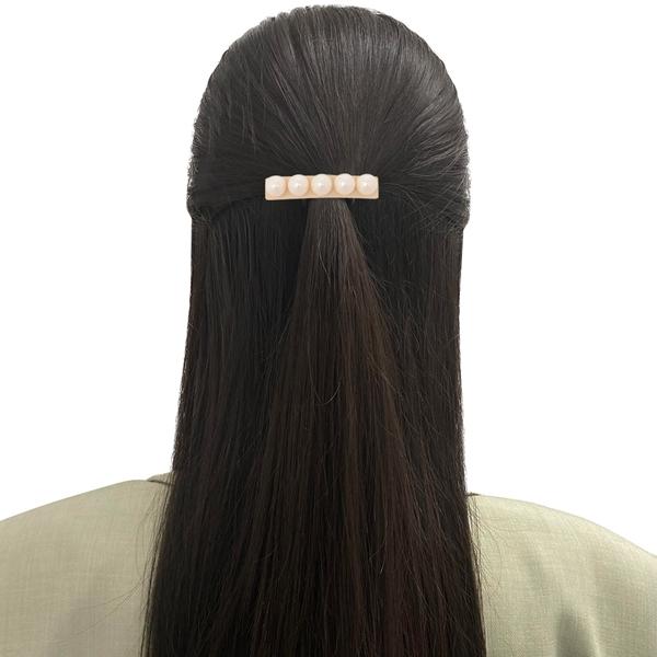 アレクサンドルドゥパリ ヘアアクセサリー タイムレス パール ヘアピン ベージュ レディース ALEXANDRE DE PARIS AA61691905 Sの画像