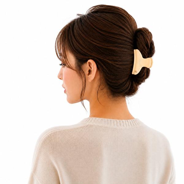 希少 アレクサンドルドゥパリ ヘアクリップ ベッ甲風 ブラウン Mサイズ ALEXANDRE DE PARIS（アレクサンドル ドゥ パリ） ヘアクリップ ヘア