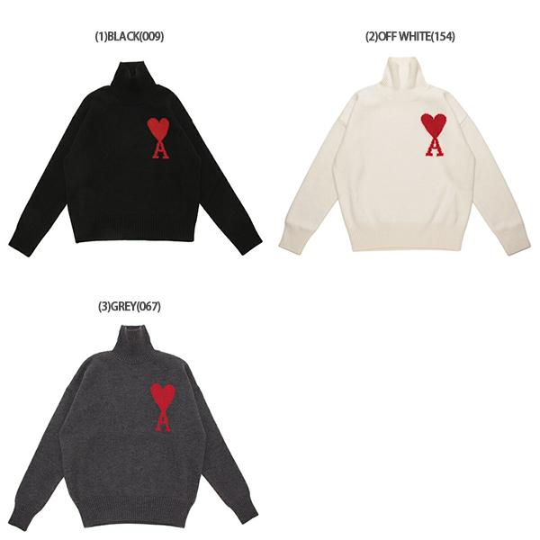 アミパリス amiparis 楽天市場】ami paris アミパリス ニット RED ADC SWEATER