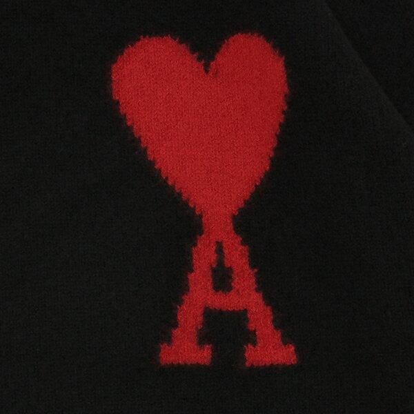 アミパリス ニット セーター メンズ AMI PARIS BFUKS40201 018 RED ADC TURTLE NECK SWEATER タートルネックの画像
