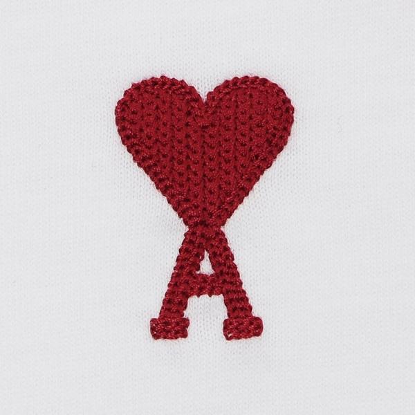 アミパリス Tシャツ カットソー アミ ドゥ クール ホワイト メンズ レディース ユニセックス AMI PARIS BFUTS035U724 100の画像