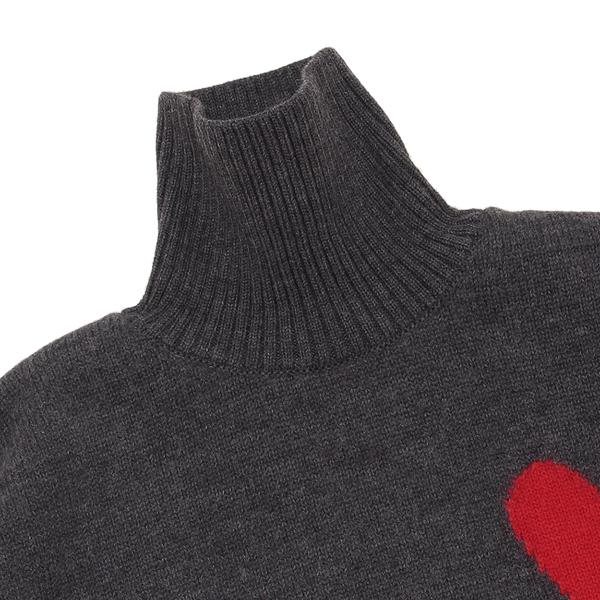 アミパリス ニット セーター グレー メンズ AMI PARIS UKS40201 018  