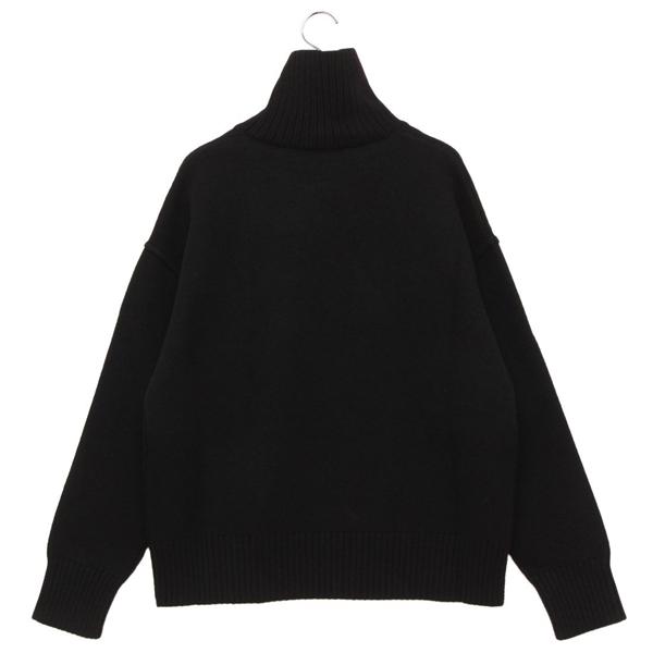 アミパリス ニット セーター タートルネック ブラック メンズ レディース ユニセックス AMI PARIS BFUKS406 H25UKS839 018 009の画像