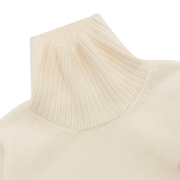 アミパリス ニット セーター タートルネック ホワイト メンズ レディース ユニセックス AMI PARIS BFUKS406 H25UKS839 018 154の画像