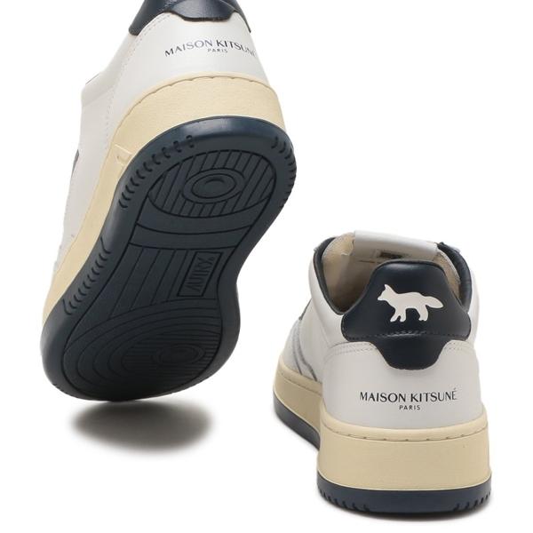 オートリー スニーカー メダリスト MAISON KITSUNEコラボ ホワイト ネイビー メンズ AUTRY AULM MK01 AUTRY（オートリー） スニーカー メダリスト MAISON KITSUNEコラボ
