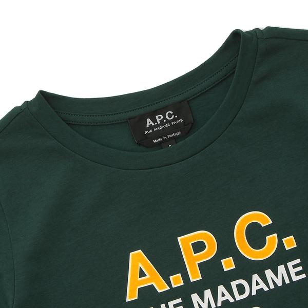 アーペーセー Tシャツ・カットソー ガーデン グリーン キッズ APC E26284 COEZE KAF｜axes｜03