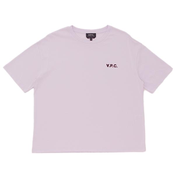 【P10% 6/1 20時~6/2 24時】アーペーセー Tシャツ・カットソー ロゴ パープル レディース APC F26298 COFDW HAD｜axes｜05