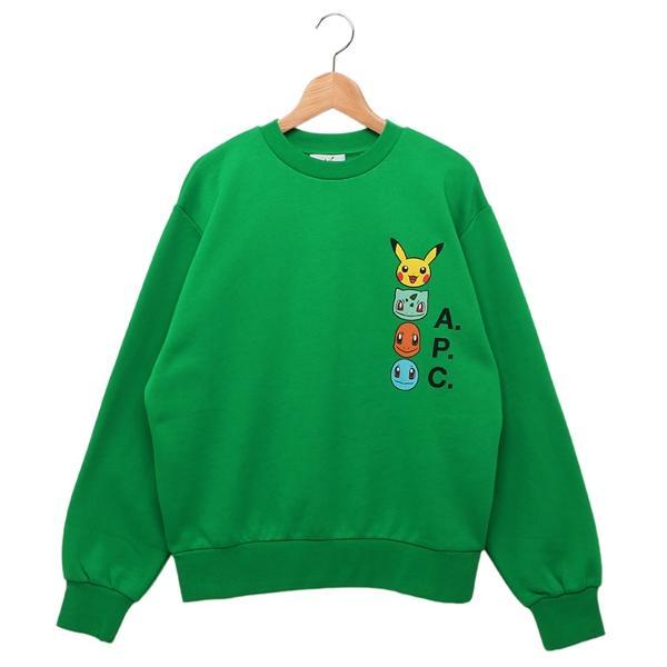 A.P.C.（アーペーセー） スウェット ポケモン グリーン レディース APC