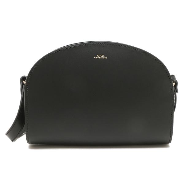 A.P.C. アーペーセー ショルダーバッグ ハーフムーン ブラック A.P.C. アーペーセー ショルダーバッグ ハーフムーン ブラック