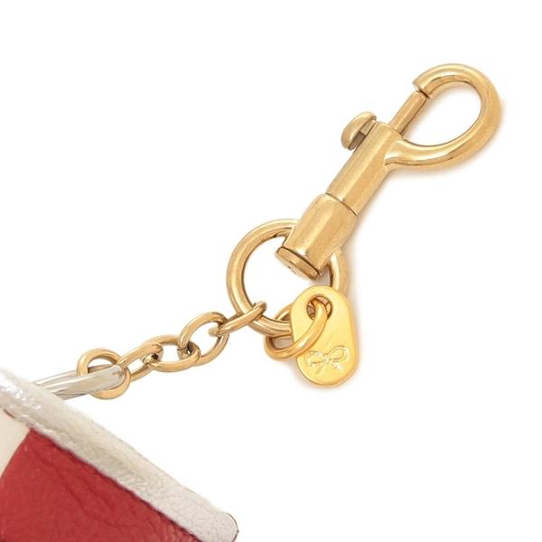 アニヤハインドマーチ キーホルダー バッグチャーム コインパース レッド メンズ レディース ユニセックス ANYA HINDMARCH 5050925179546の画像