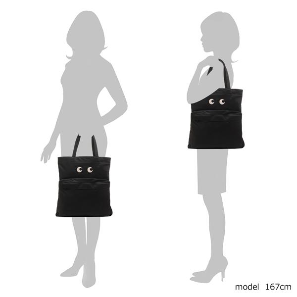 アニヤハインドマーチ トートバッグ アイズ ブラック レディース ANYA HINDMARCH 5050925193580 A4対応の画像