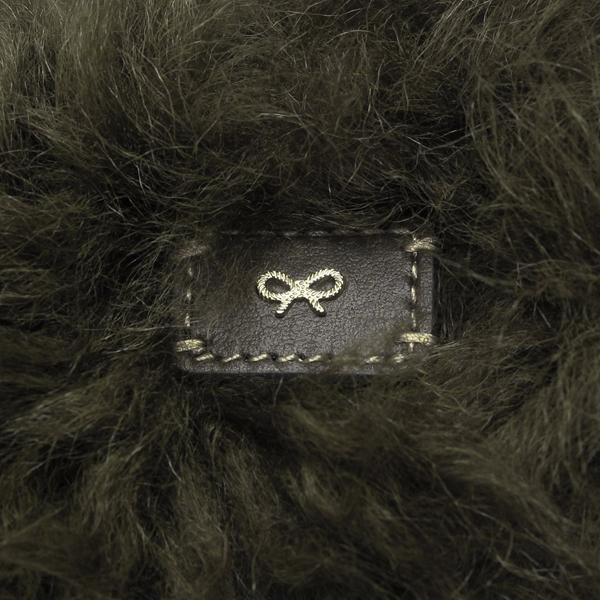アニヤハインドマーチ クラッチバッグ アイズ シアリング アップリケ カーキグリーン メンズ レディース ANYA HINDMARCH 5050925201148の画像