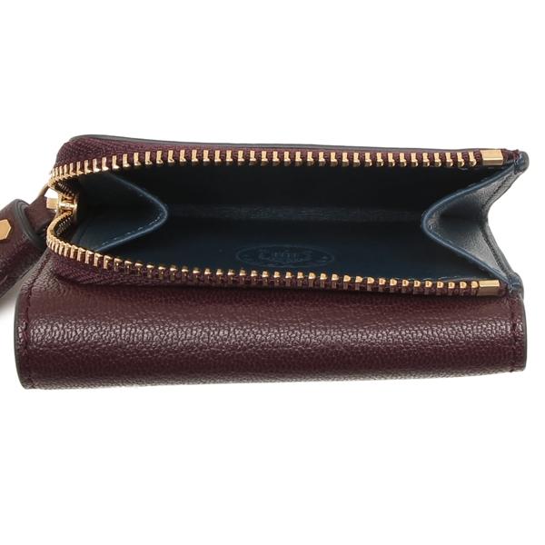 アニヤハインドマーチ 三つ折り財布 ピーピングアイズ ミニ ウォレット ワインレッド ブルー レディース ANYA HINDMARCH 5050925204866の画像